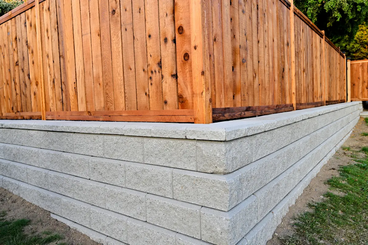Segmental concrete block retaining wall in Nassau County, NY — Nassau County Concrete